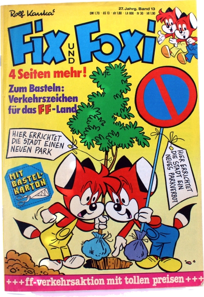 Fix und Foxi Comic Heft 27. Jahrgang Band 13: Augen auf im Straßenverkehr